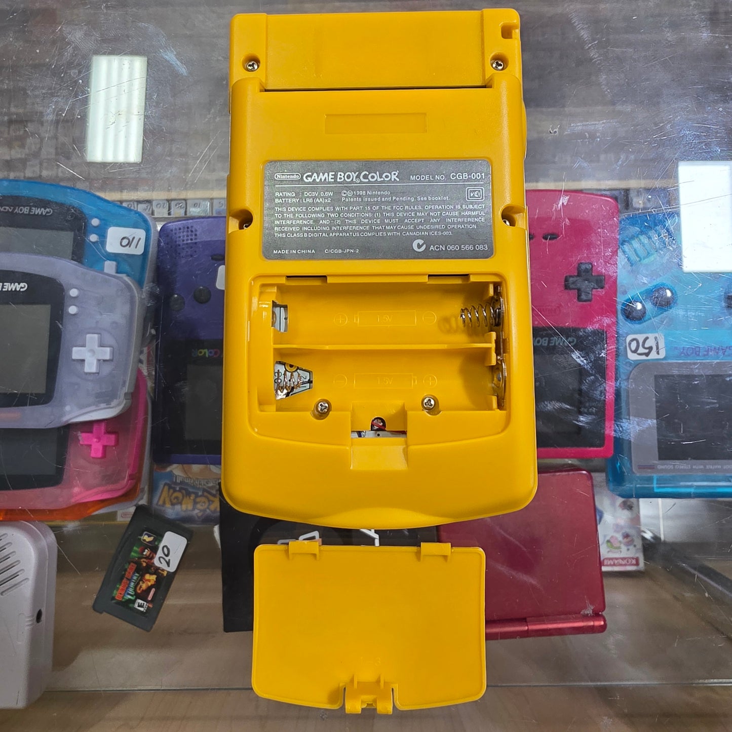 Yellow Nintendo Gameboy Color System