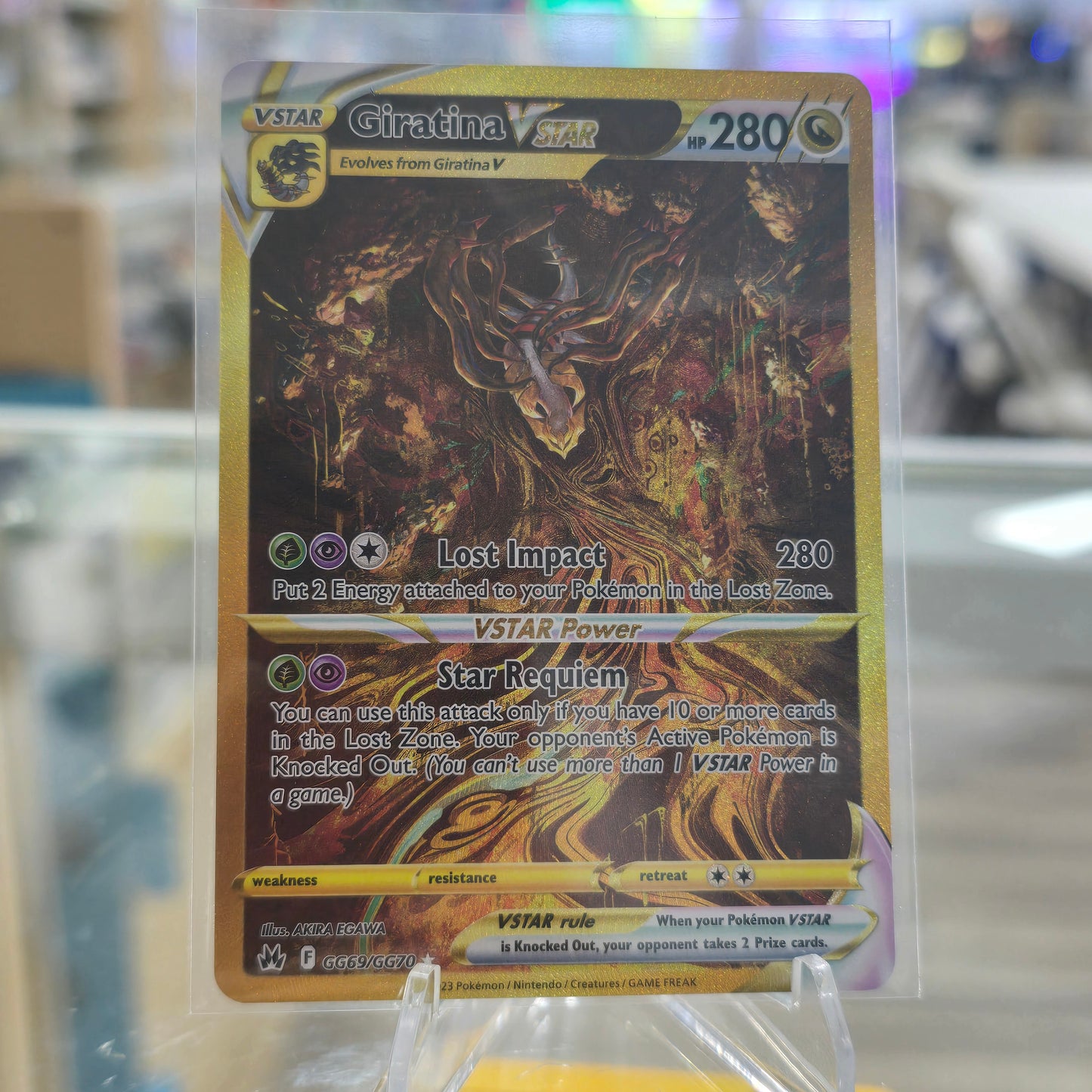 Giratina VSTAR (Secret) - Crown Zenith: Galarian Gallery (NM)