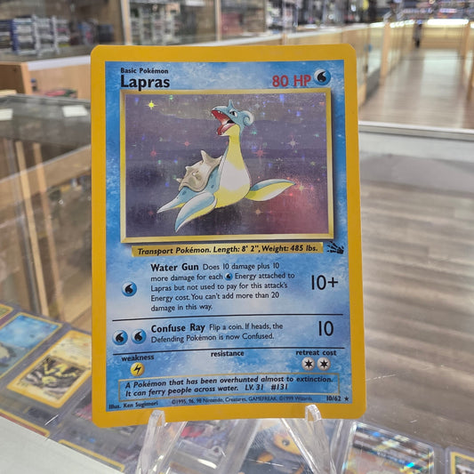 Lapras (10) - Fossil (DMG) (Marker on back of card)