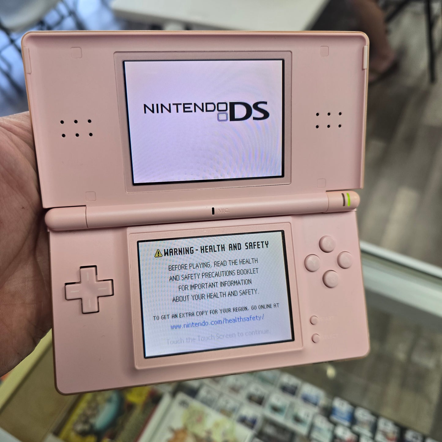 Pink Nintendo DS Lite with Charger (Clean System)