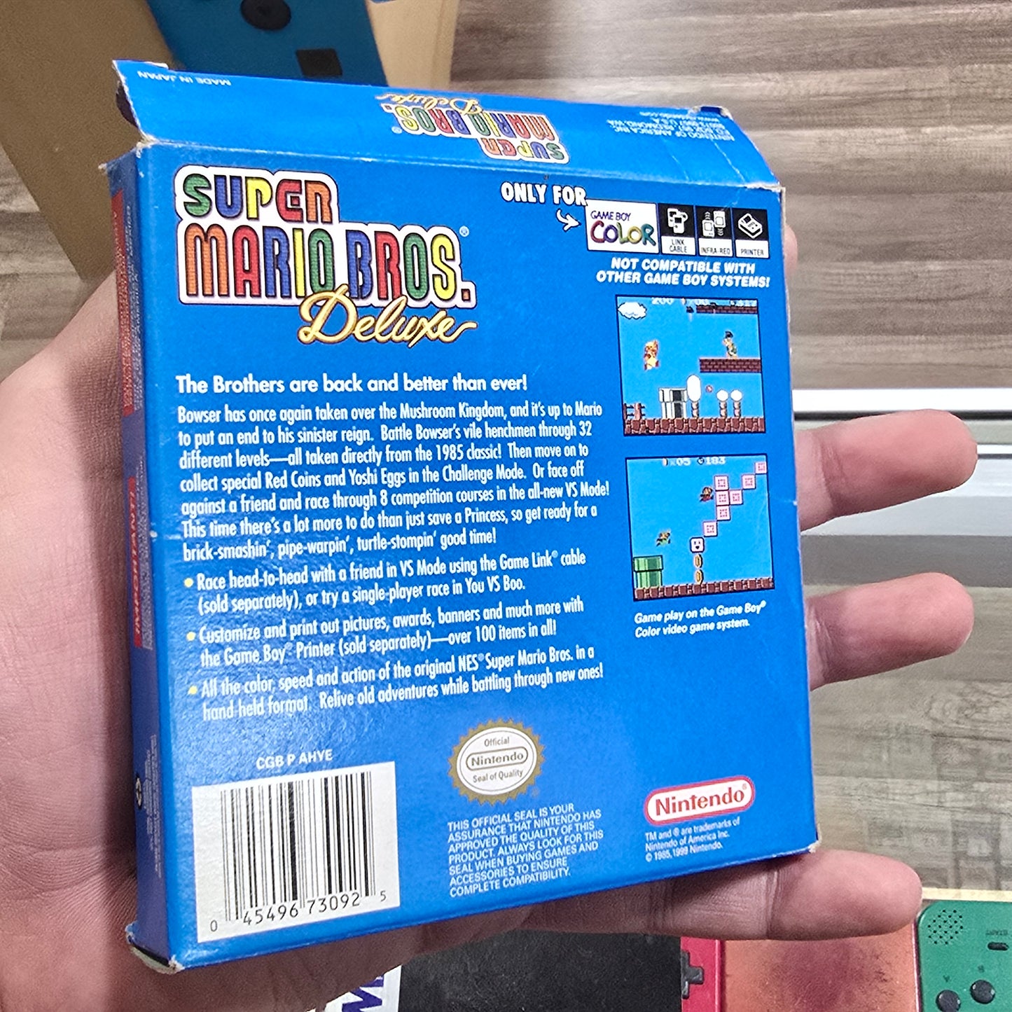 Super Mario Bros Deluxe CIB Nintendo Gameboy Color