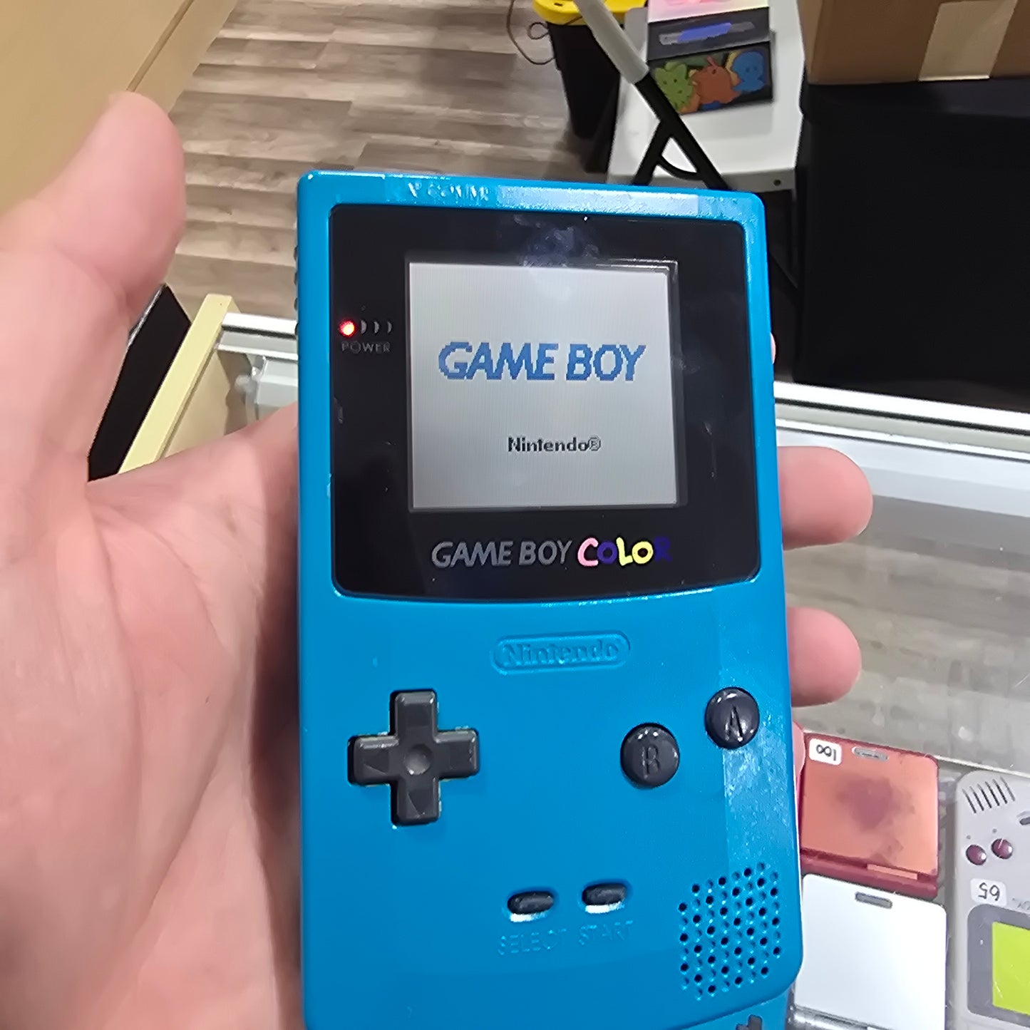 Game Boy Color Teal Handheld System with Original Box