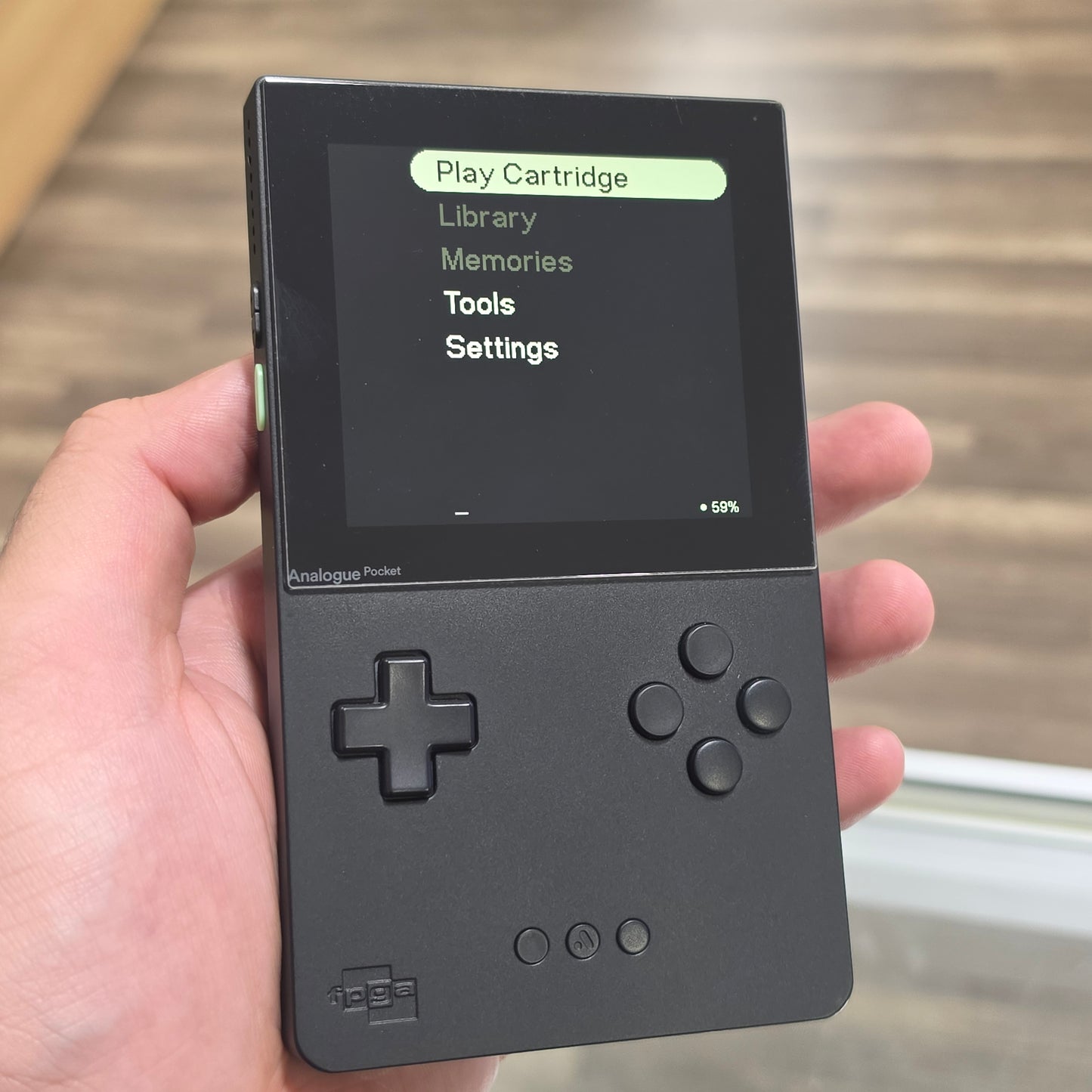 Black Analogue Pocket Handheld System with Cable