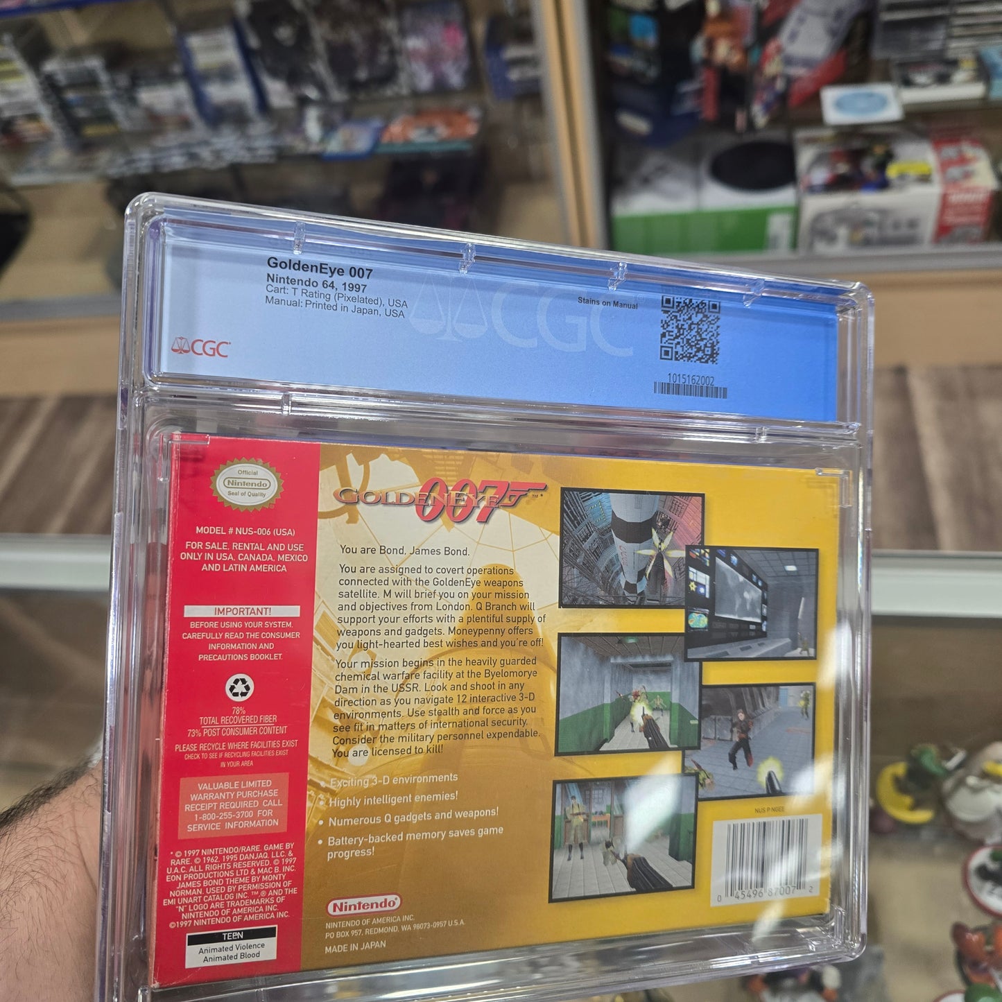 Golden Eye 007 Nintendo 64 CIB (CGC 8.0)