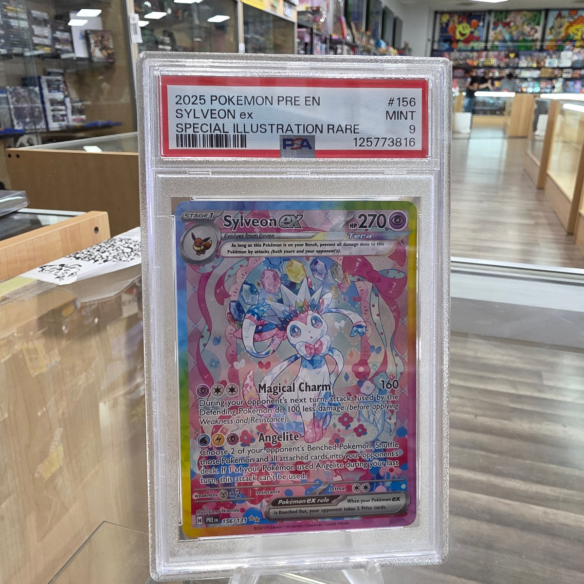 (PSA 9) Sylveon ex - 156/131 - SV: Prismatic Evolutions