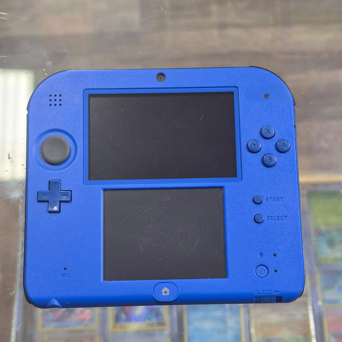 (166) Blue Nintendo 2DS Handheld System with Charger