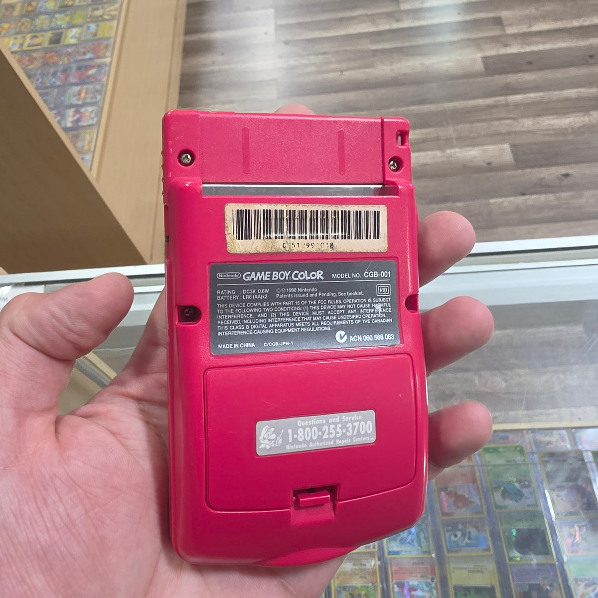 Red Nintendo GameBoy Color Handheld System