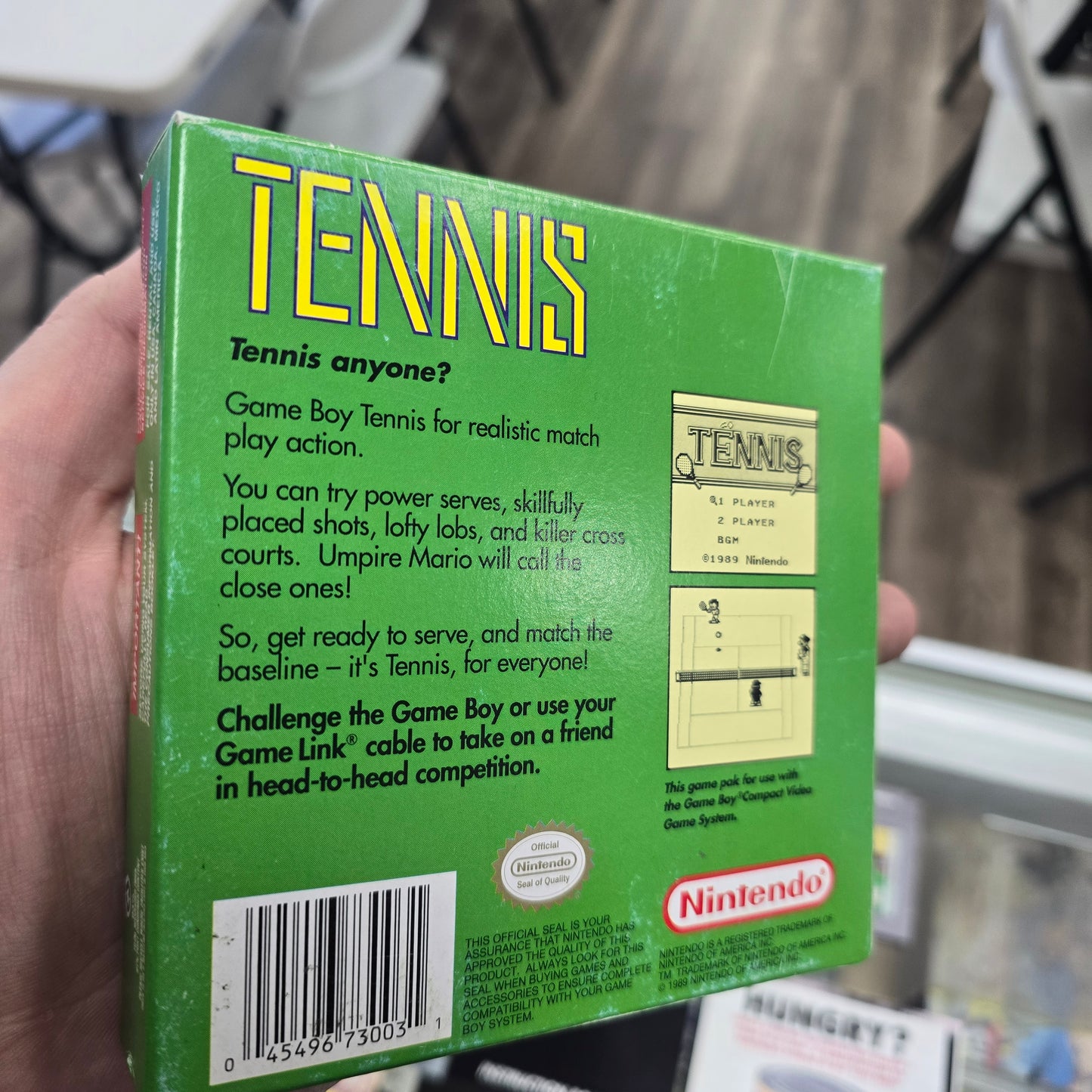 Tennis with Poster Nintendo Gameboy