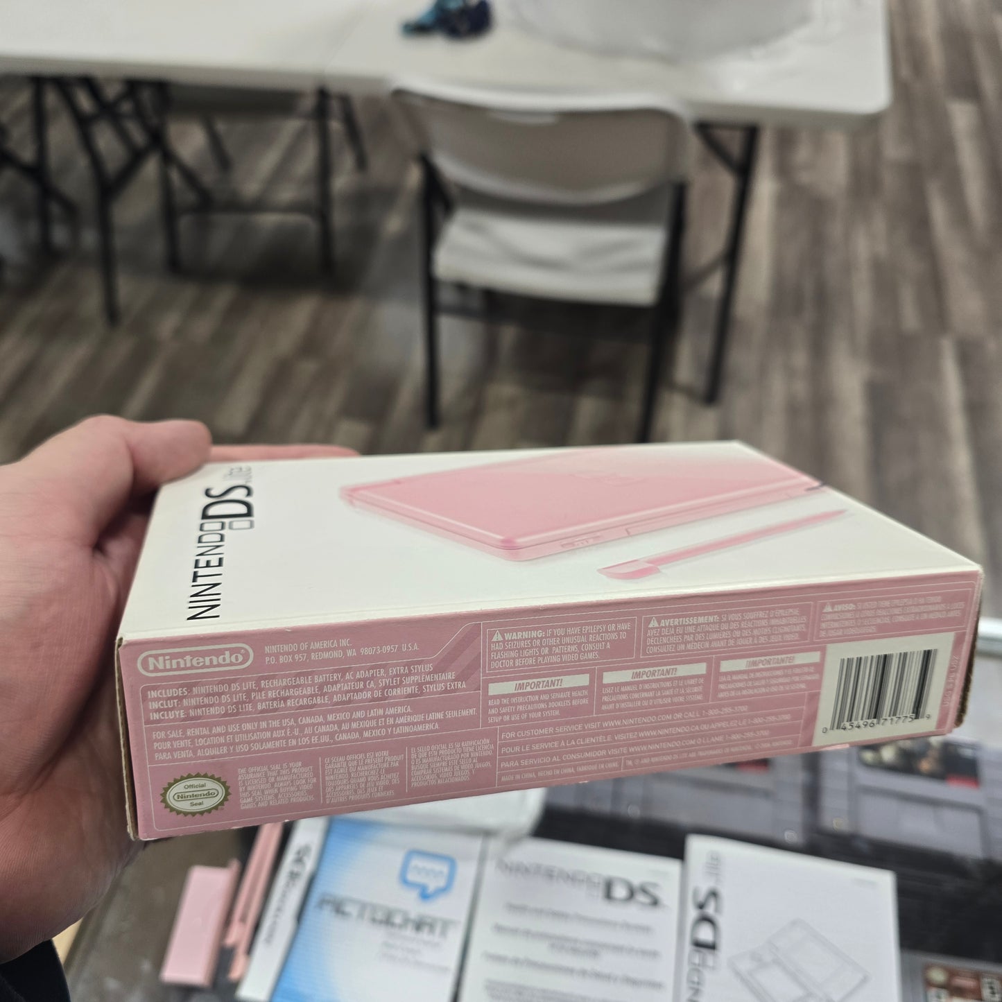 Pink Nintendo DS Lite Handheld System with Box (Clean)