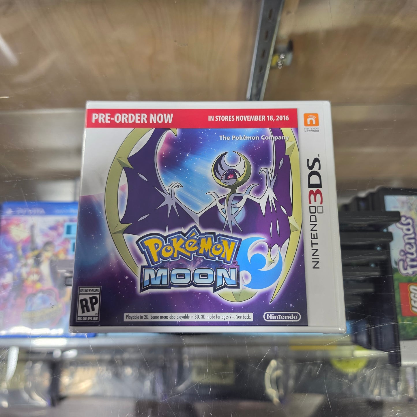 Pokemon Moon (Nintendo 3DS) Preorder Display Case Only (SEALED) (NO GAME)