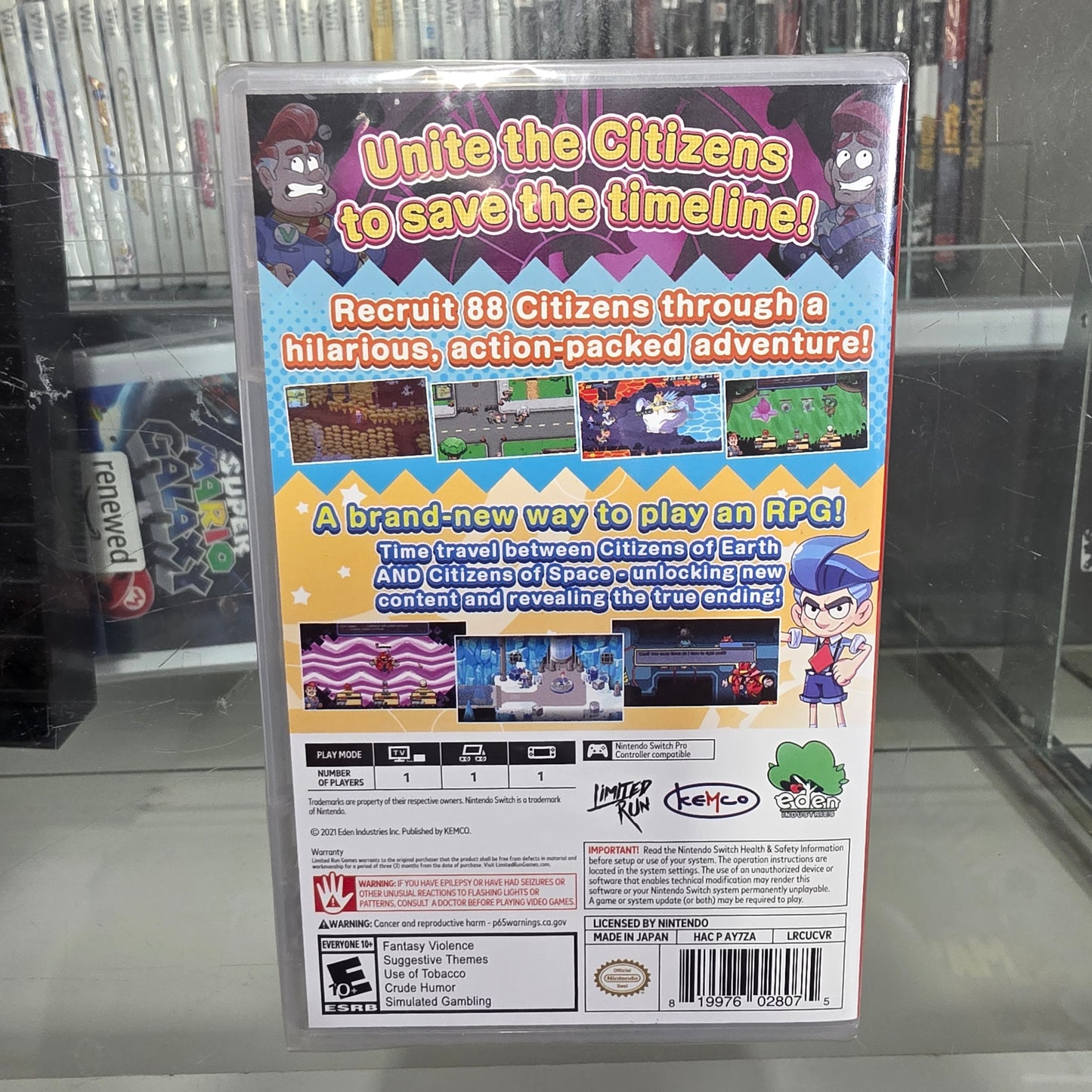 New Sealed Citizens Unite! Earth X Space Nintendo Switch