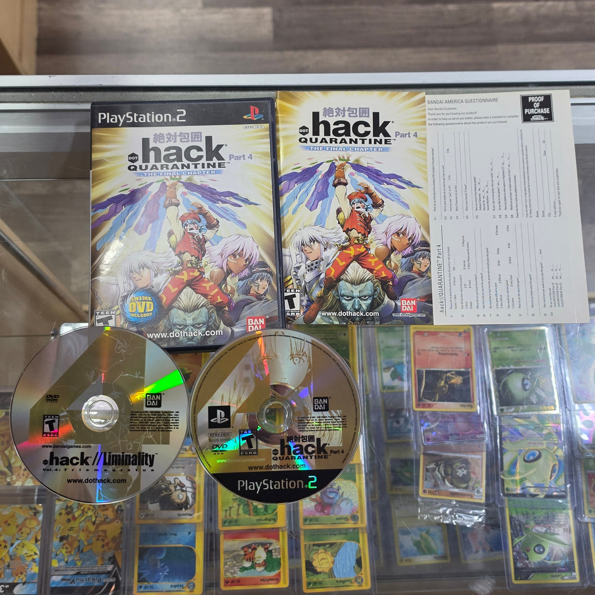 .hack Quarantine with Registration Card Playstation 2