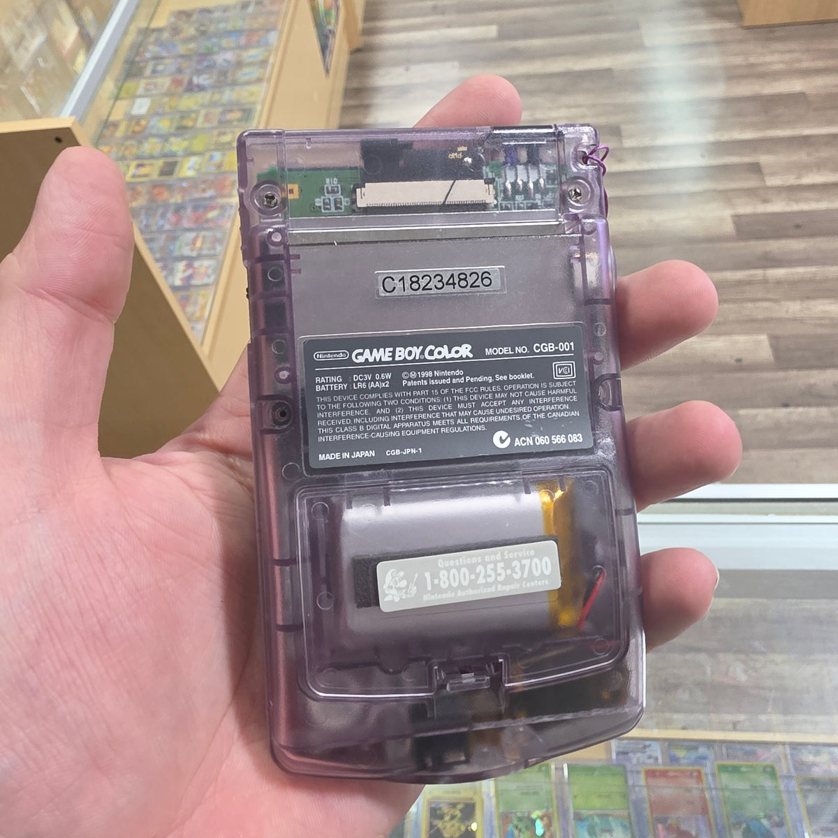 Custom Nintendo GameBoy Color Handheld System with Brighter Screen Plus USB-C Charging
