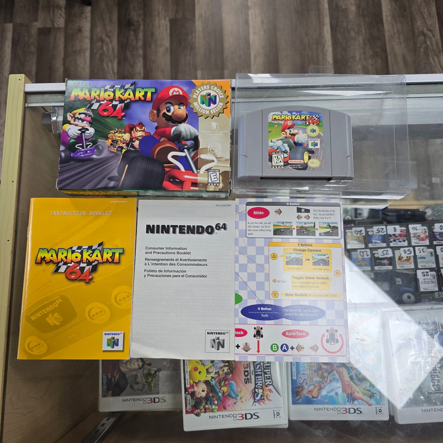 Mario Kart 64 CIB with Box Protector Nintendo 64