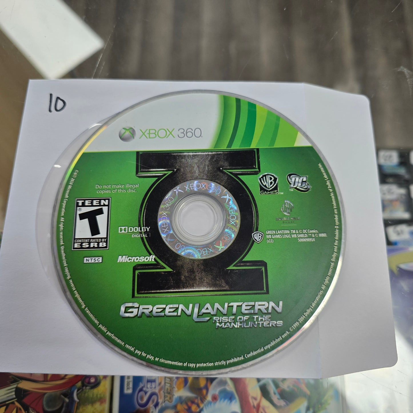 Green Lantern Rise of the Manhunters (DISC ONLY) Xbox 360