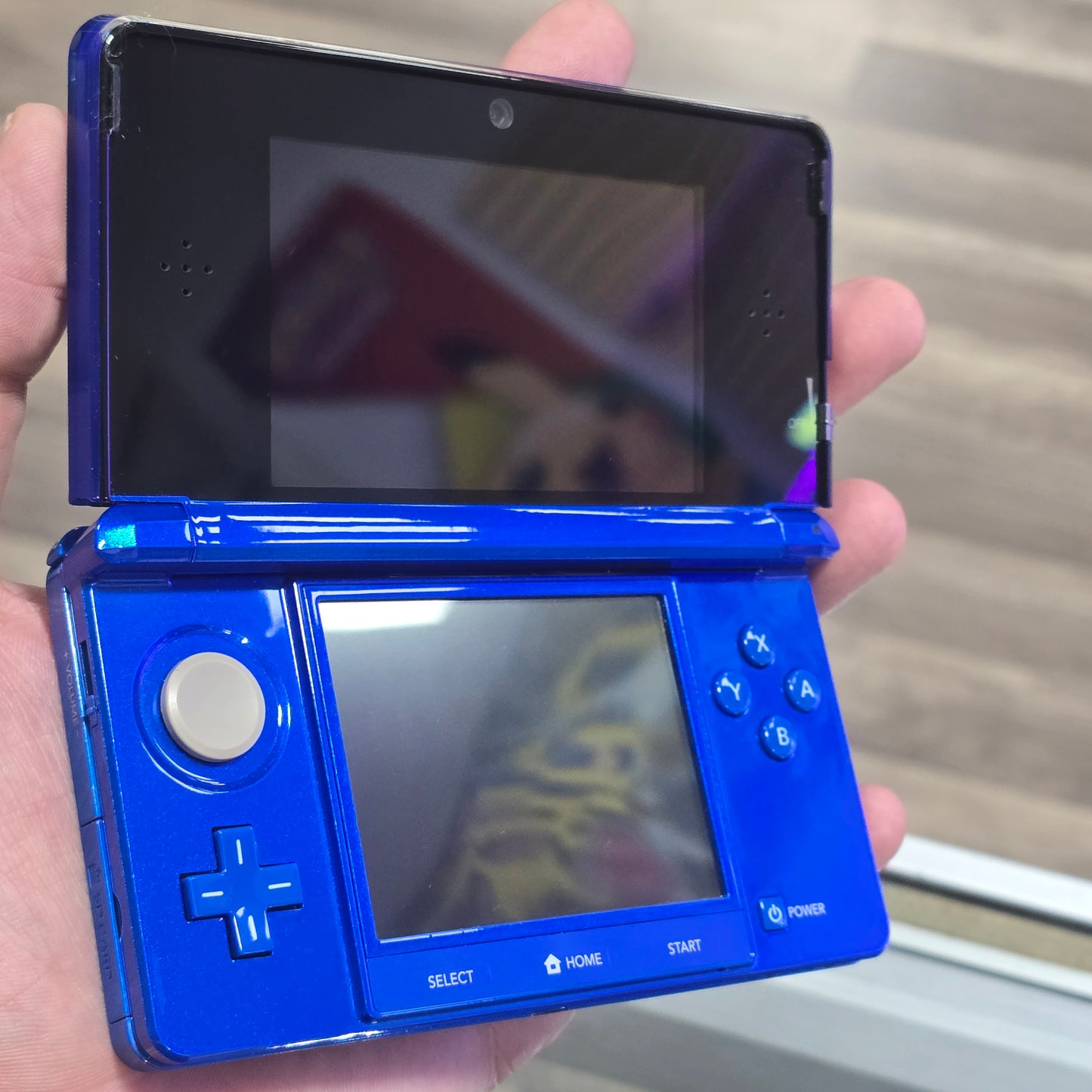 Nintendo 3DS Blue Handheld System with Charger (Region Free)