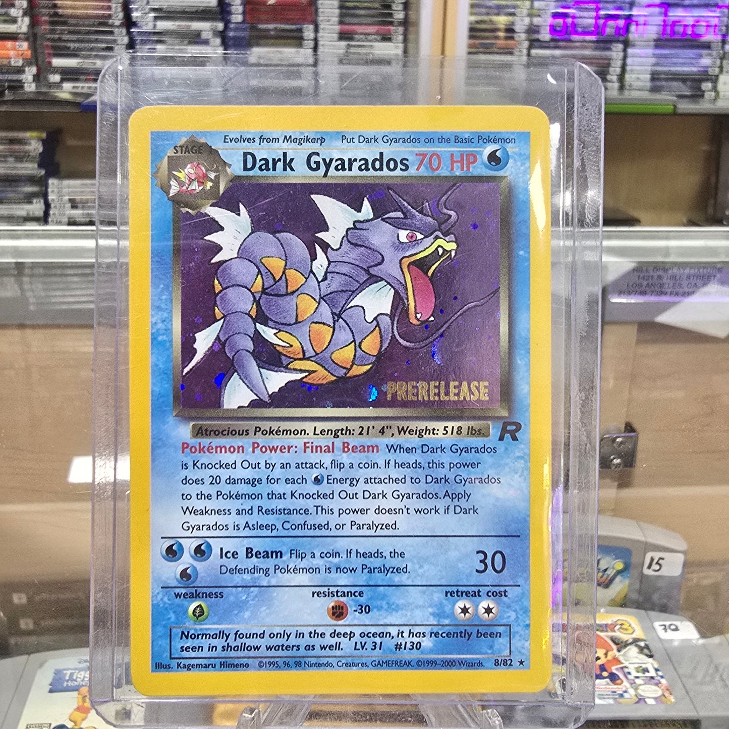 Dark Gyarados (Prerelease) - WoTC Promo (LP)