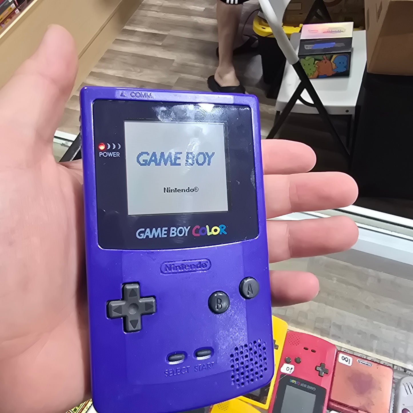 Game Boy Color Grape Handheld System with Original Box