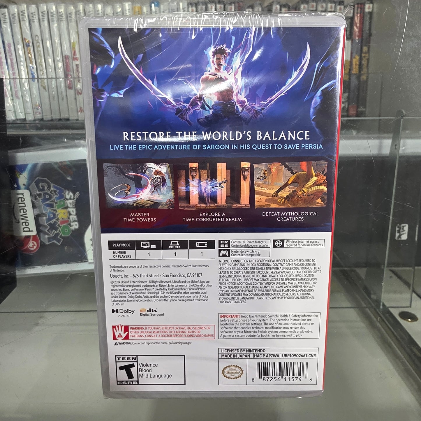 New Sealed Prince Of Persia: The Lost Crown Nintendo Switch