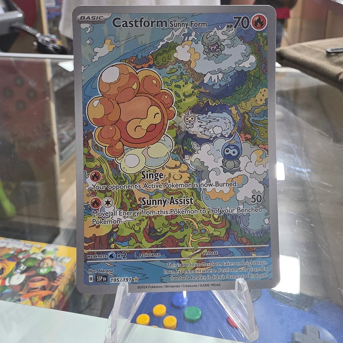 (NM) Castform Sunny Form - 195/191 - SV08: Surging Sparks
