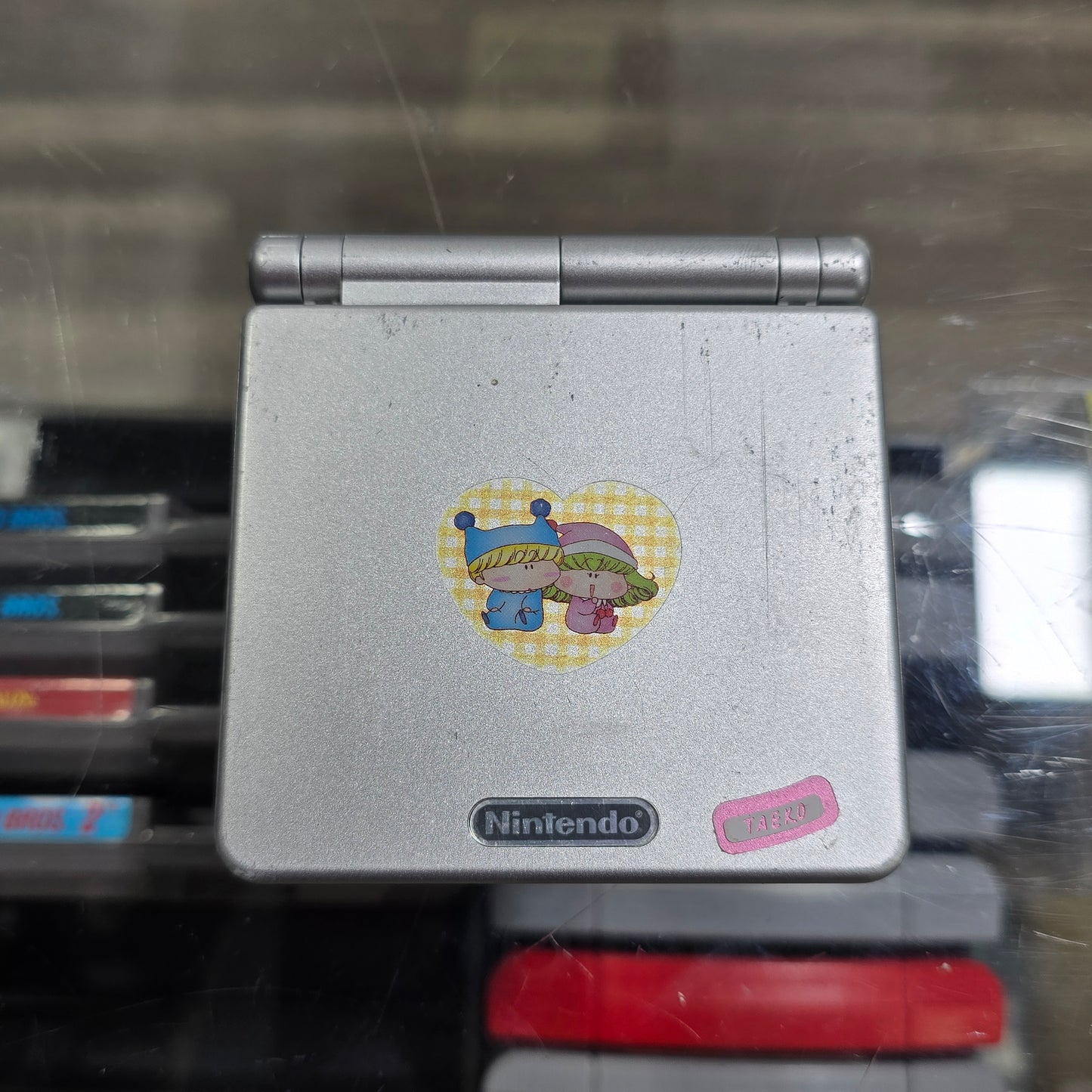 Silver Nintendo Gameboy Advance SP Handheld with Charger