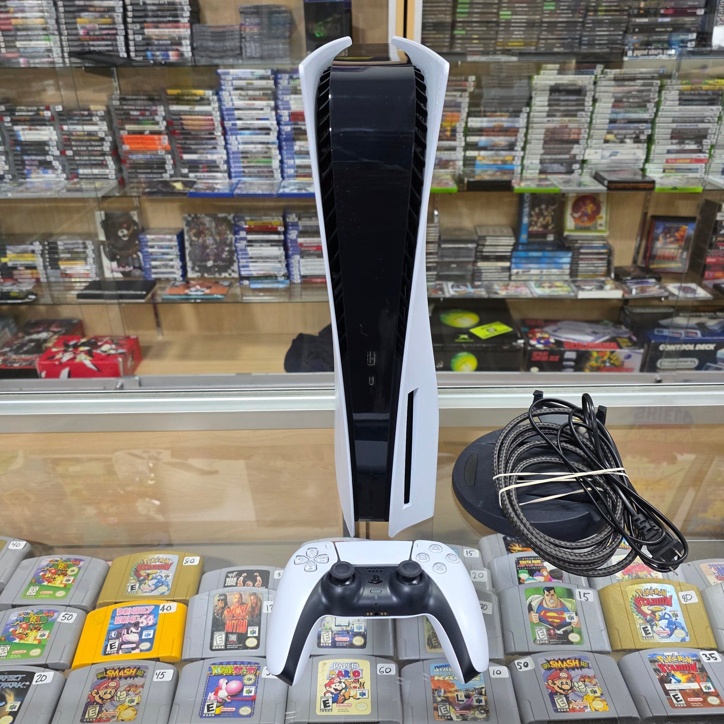 Playstation 5 System Disc Edition Controller Power and Video cables included