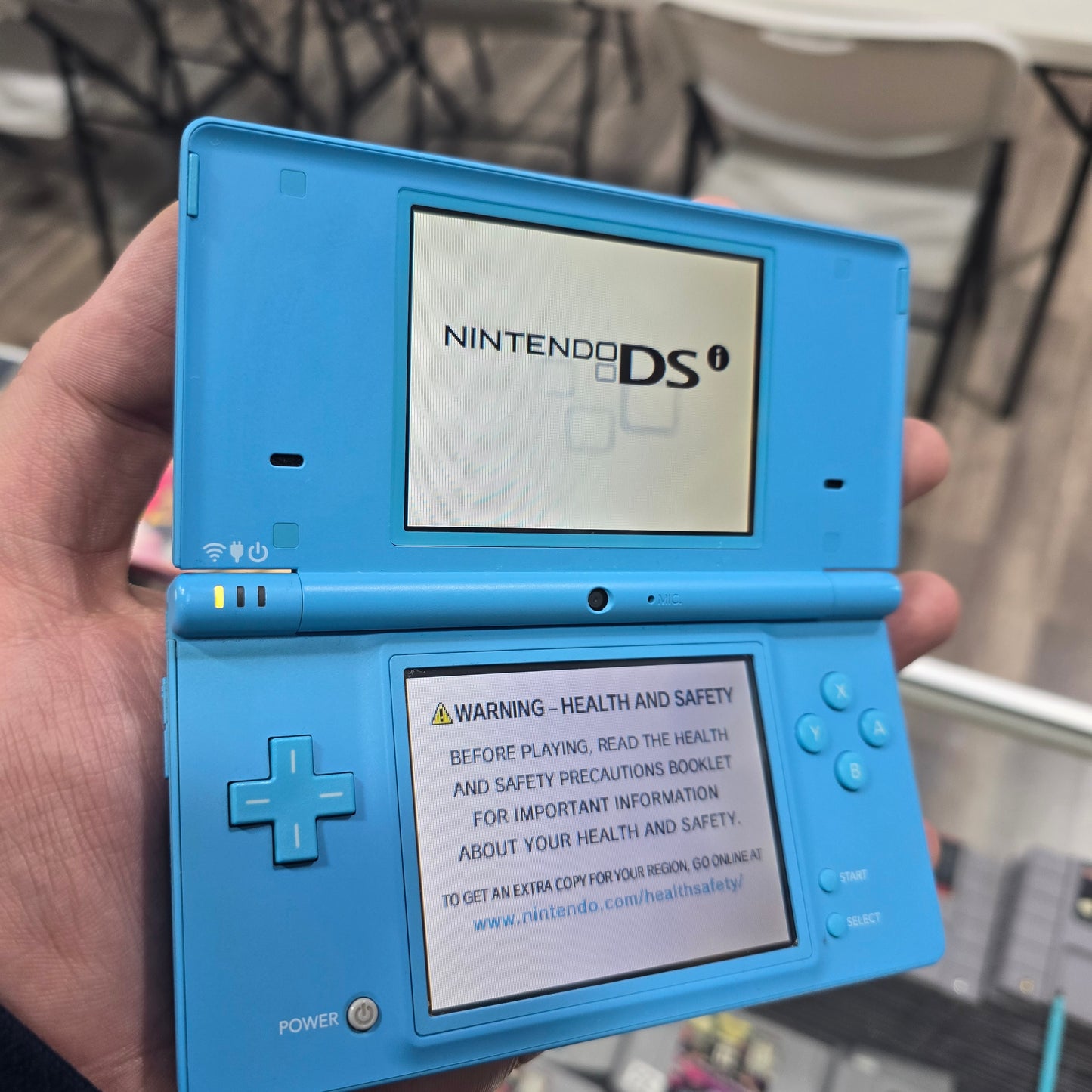 Baby Blue Nintendo DSi Handheld System with Charger