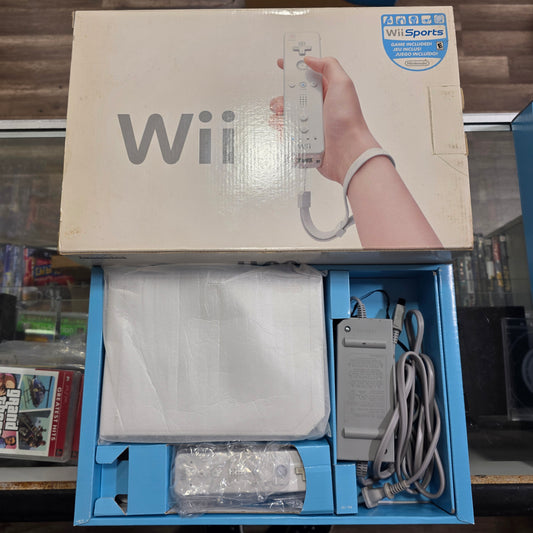 White Nintendo Wii System [Controller and Cables Included]