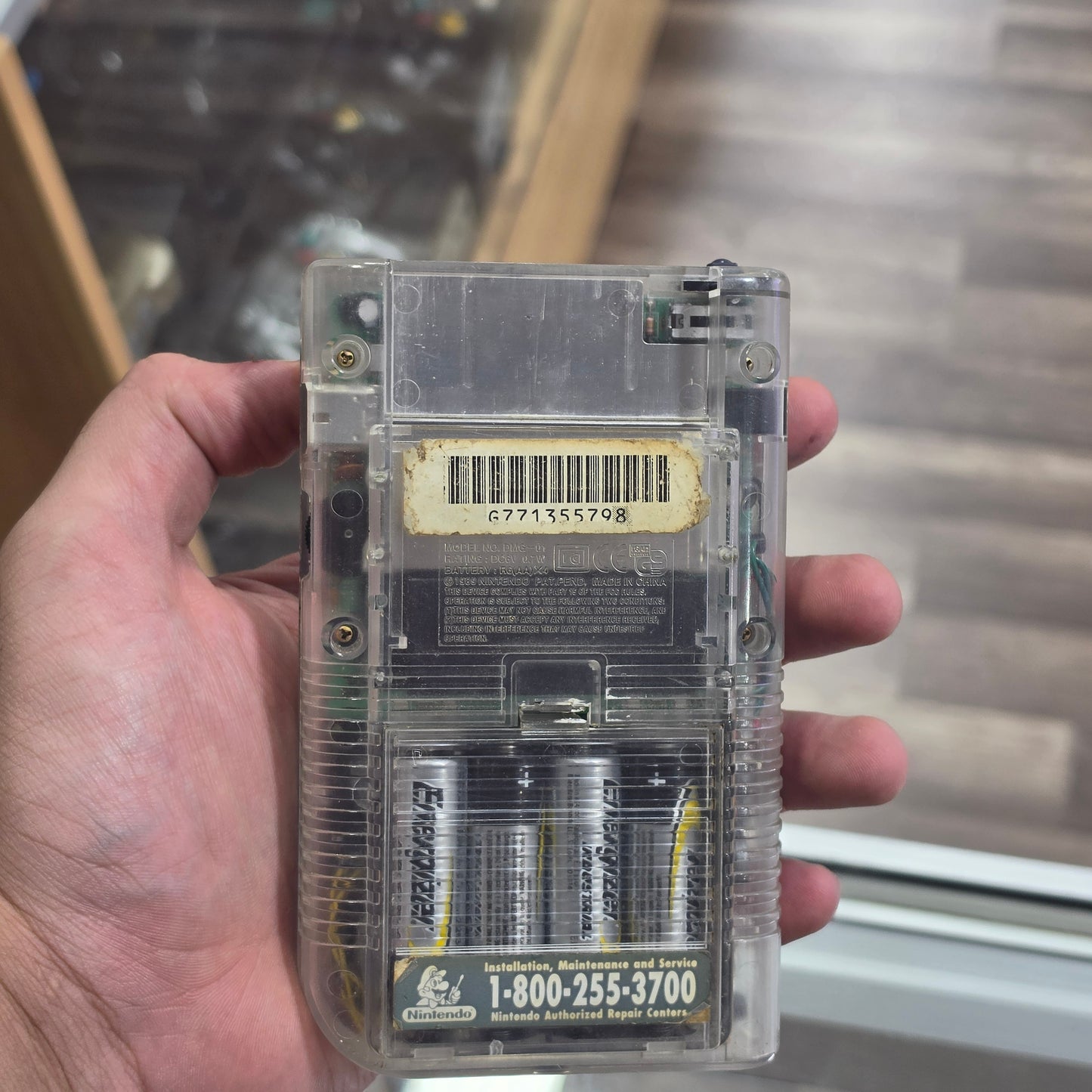 Custom Transparent Nintendo Gameboy Handheld System with Brighter Screen (Custom Shell)