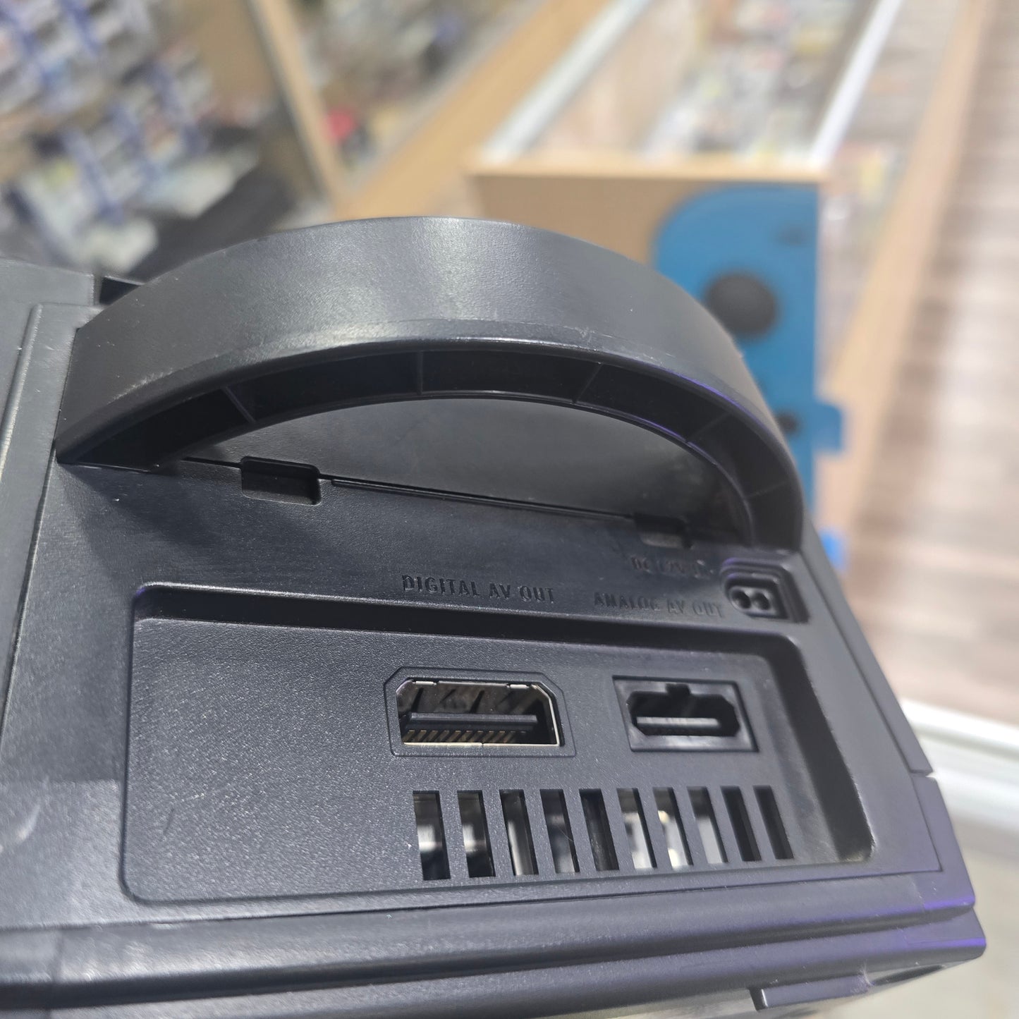 Black Nintendo GameCube System with One Controller and Wires