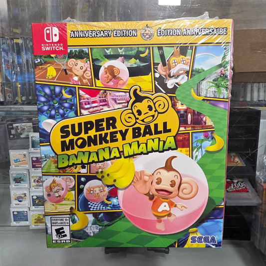 New Sealed Super Monkey Ball Banana Mania Anniversary Edition Nintendo Switch