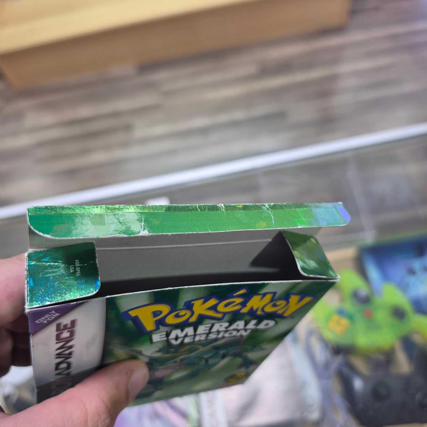 Pokémon Emerald  (BOX ONLY  + INSERTS) WITH BOX PROTECTOR