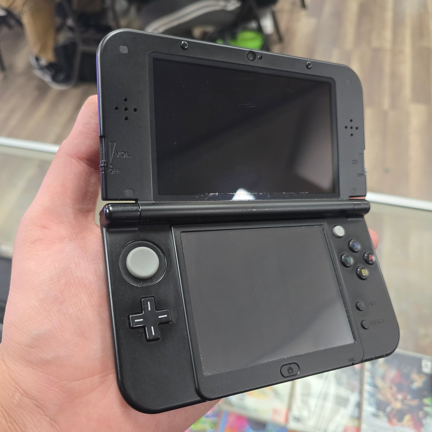 "New" Nintendo 3DS XL Solgaleo Lunala Black Edition Nintendo 3DS Handheld System with Charger