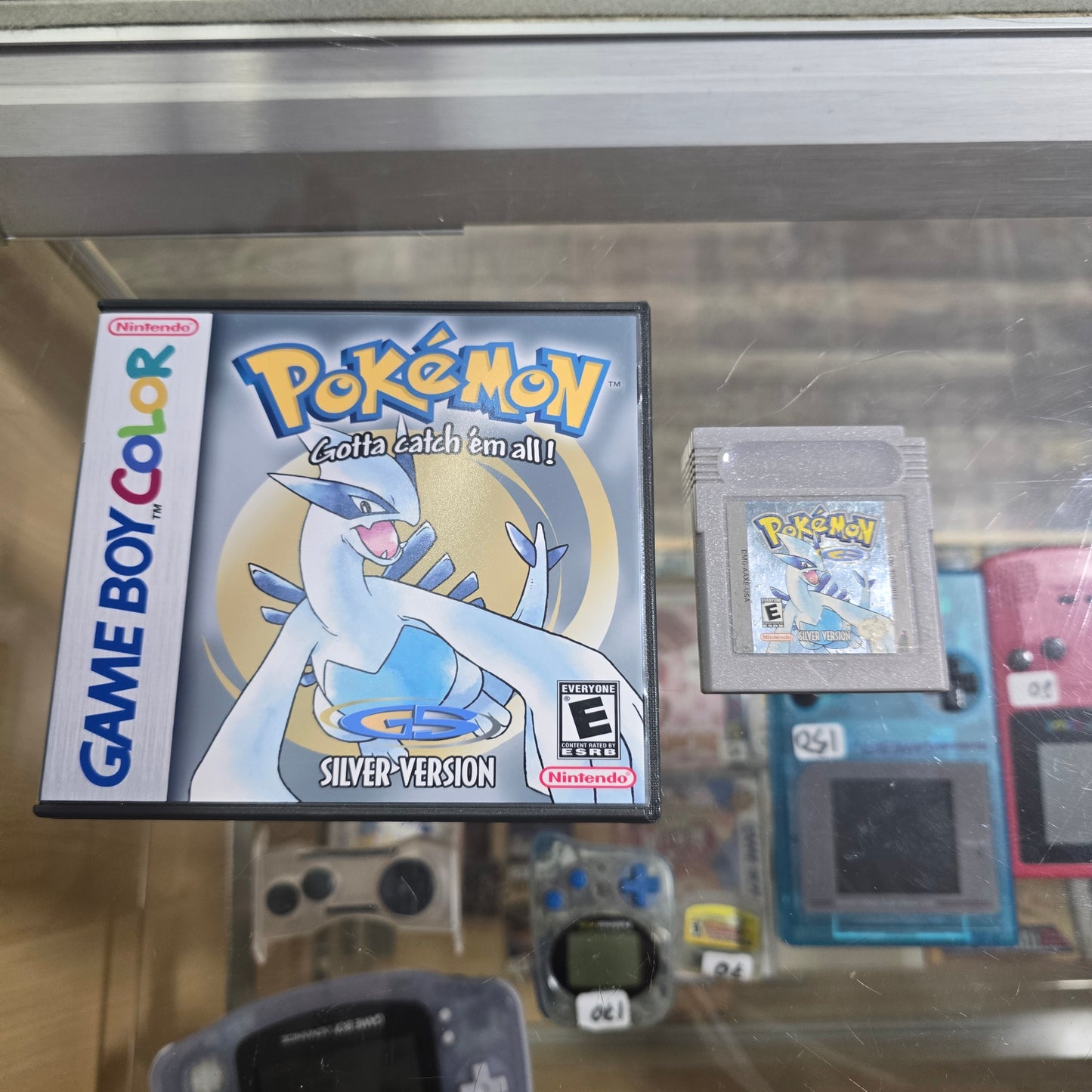 Pokémon Silver (Authentic) Nintendo Gameboy Color with REPRODUCTION CASE