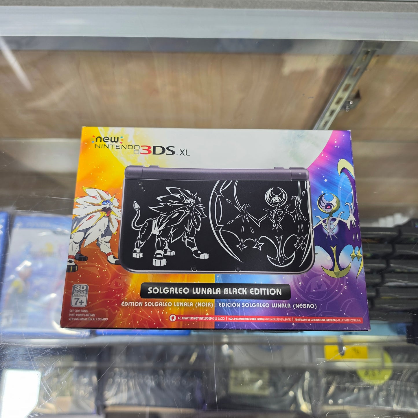 Solgaleo Lunala Black Edition Nintendo 3DS XL "Display Box Only"
