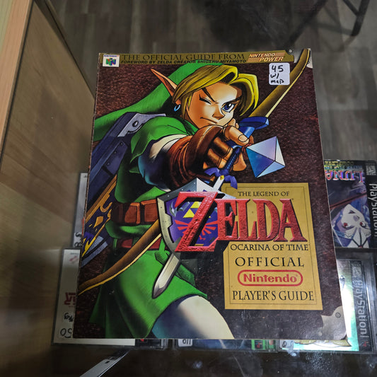 Zelda Ocarina of Time Official Player's Guide Nintendo Power w/Map Complete