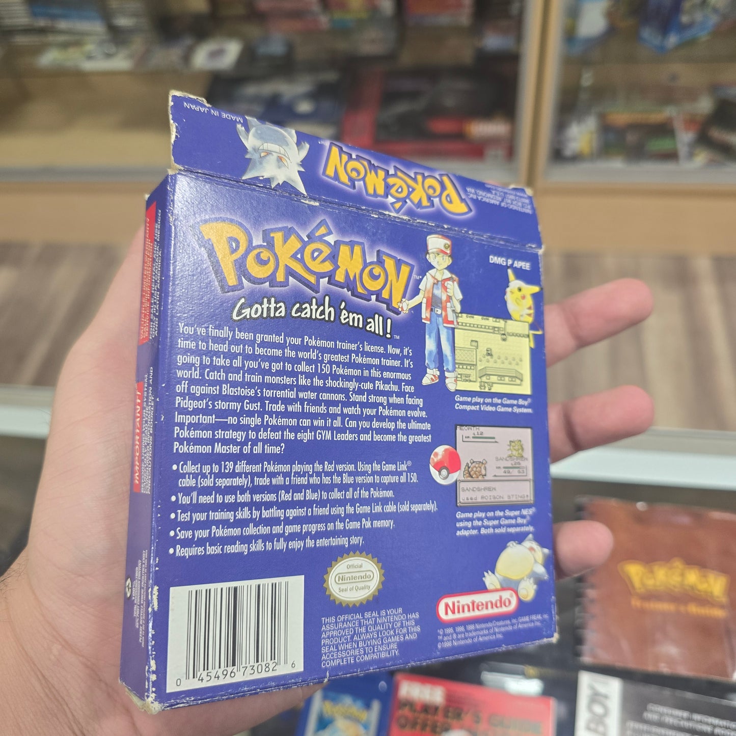 Pokémon Blue (New Battery) (CIB) (Good Condition) Nintendo Gameboy