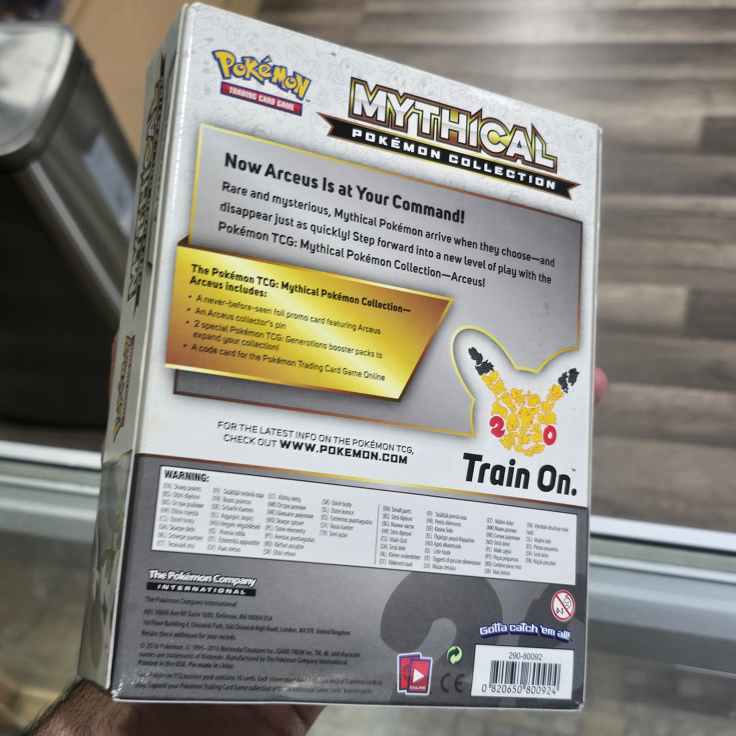 Pokemon 20th Anniversary Mythical Pokemon Collection - Arceus Pin Box New Sealed