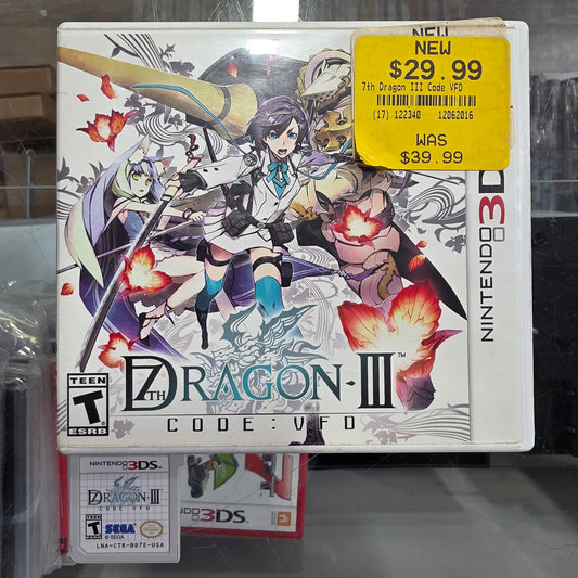 7th Dragon III Code VFO Nintendo 3DS