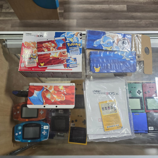 New Nintendo 3DS Pokemon 20th Anniversary Edition Nintendo 3DS Handheld System with Charger (Digital Games Installed)