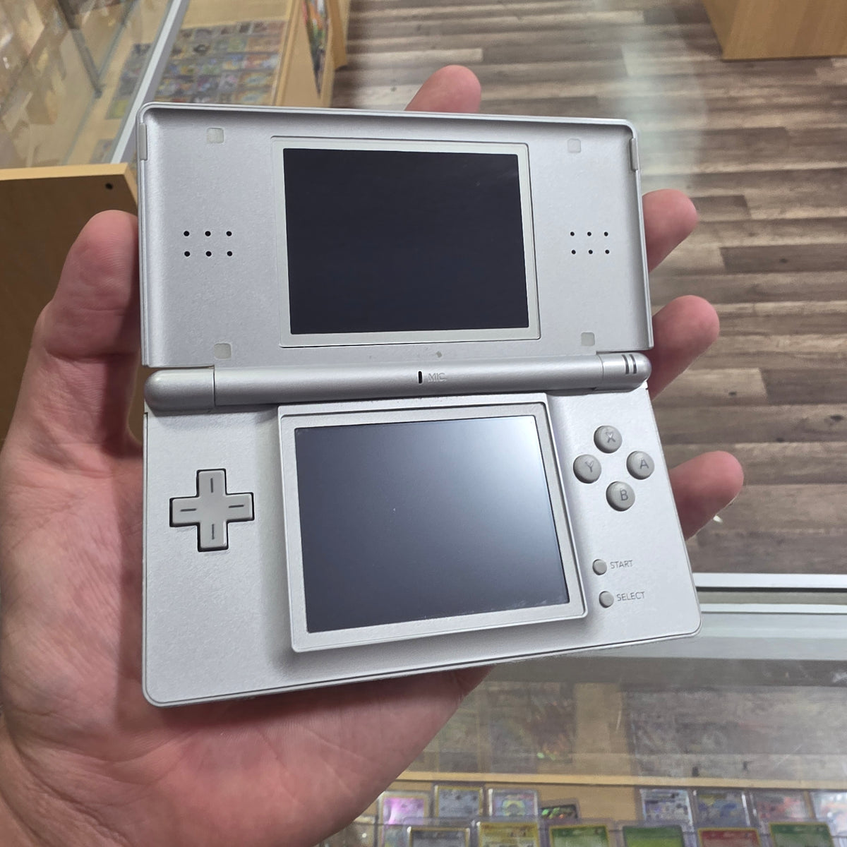 (498) Nintendo DS Lite Handheld System (Silver) w/ Charger & Stylus