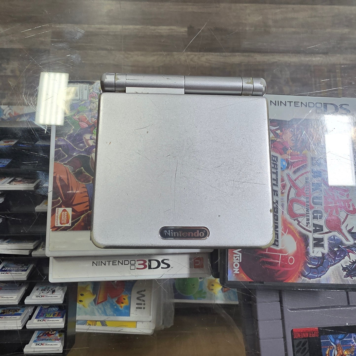 Silver Nintendo Gameboy Advance SP Handheld System with Charger Model 001