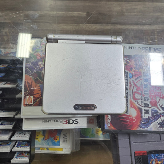 Silver Nintendo Gameboy Advance SP Handheld System with Charger Model 001