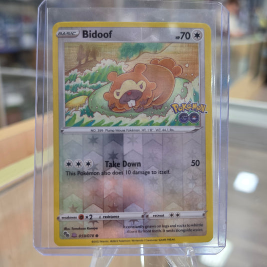 Bidoof (Peelable Ditto) - Pokemon GO (NM)