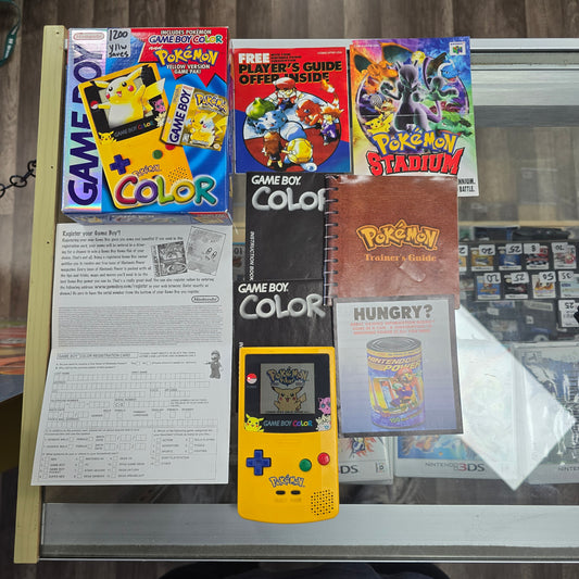 Pokémon Gameboy Color Yellow Verison Edition CIB with Yellow Saves