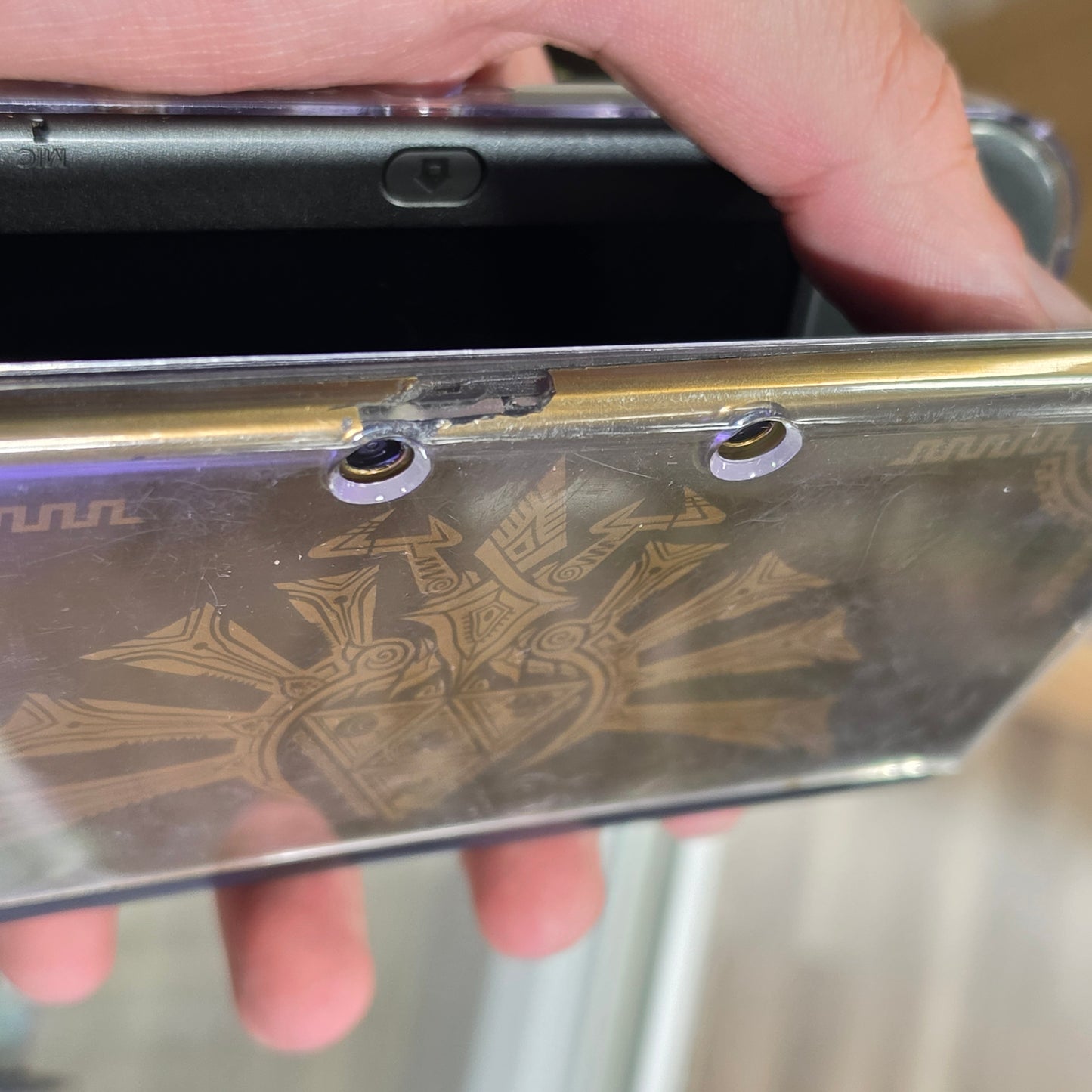 New Nintendo 3DS XL Hyrule Edition Handheld System with Charger (TOP IPS)