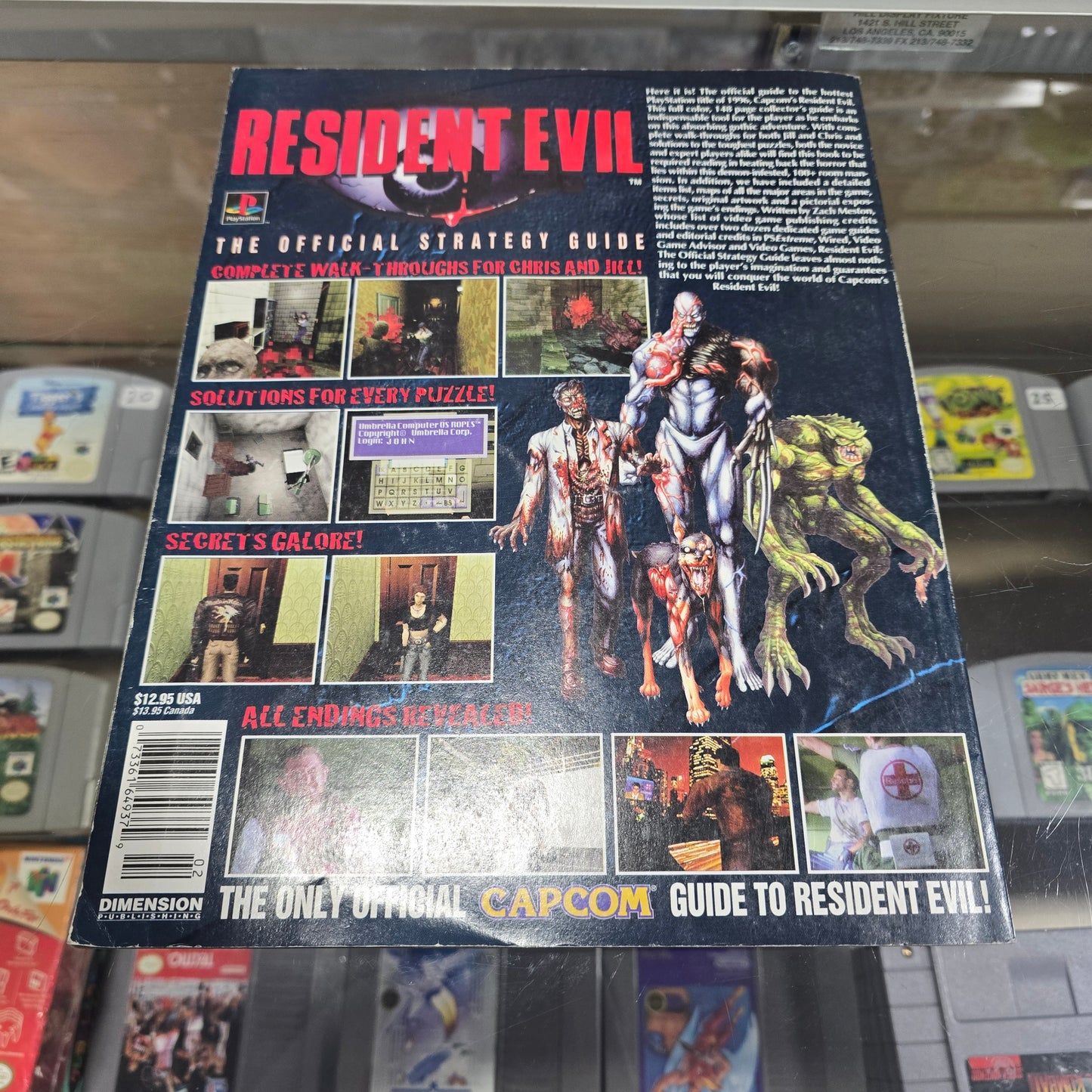 Resident Evil 1 Playstation 1 Strategy Guide Ok Condition