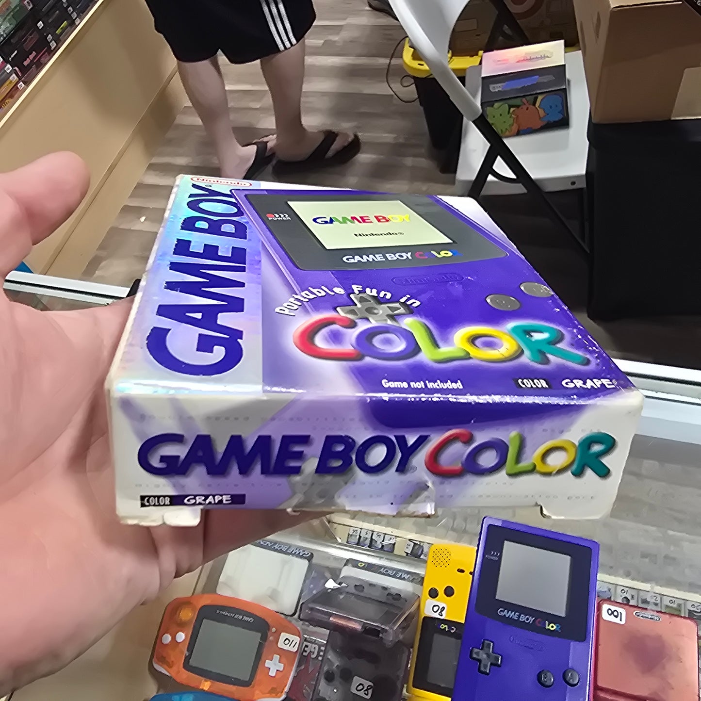 Game Boy Color Grape Handheld System with Original Box