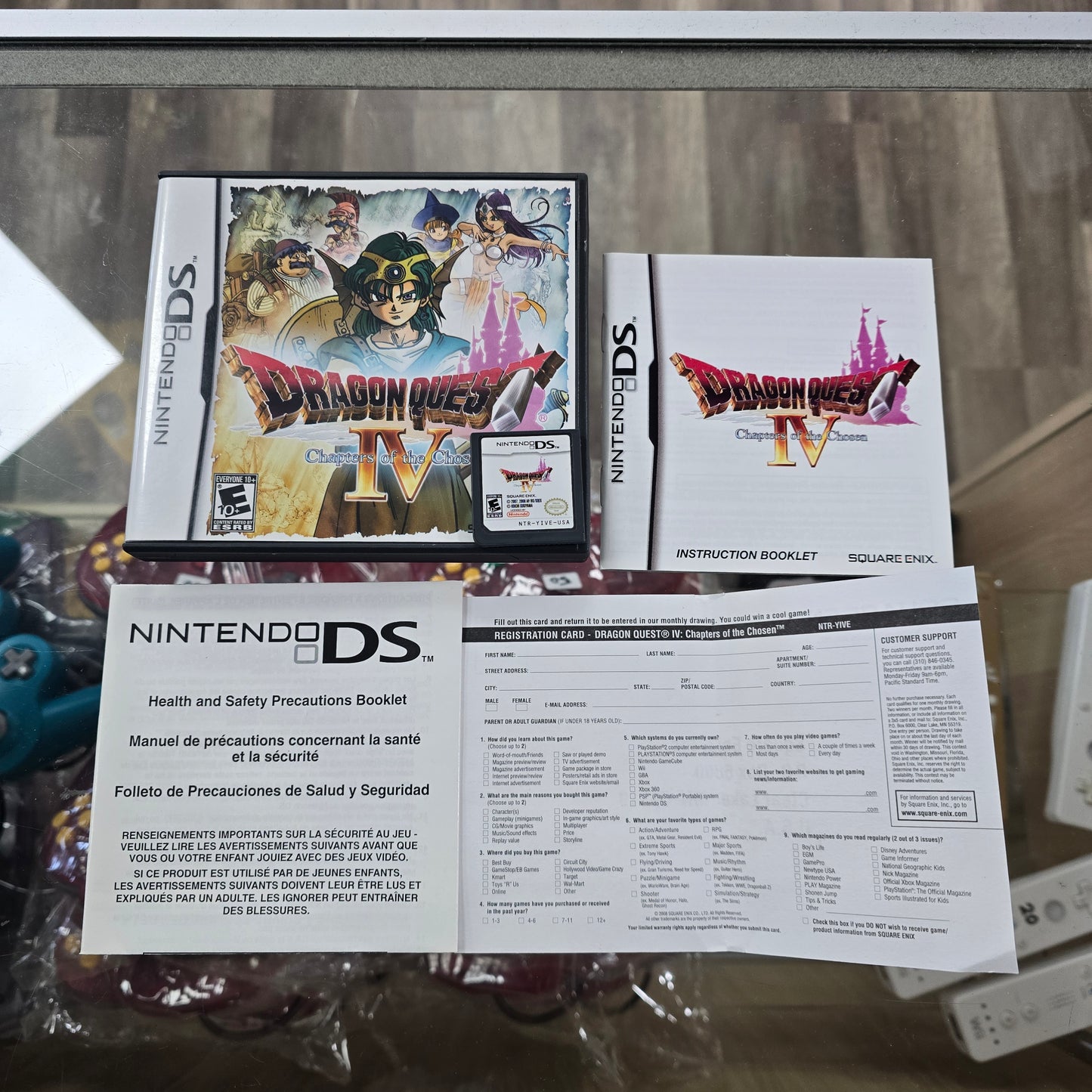 Dragon Quest IV Chapters of the Chosen CIB with Registration Card Nintendo DS