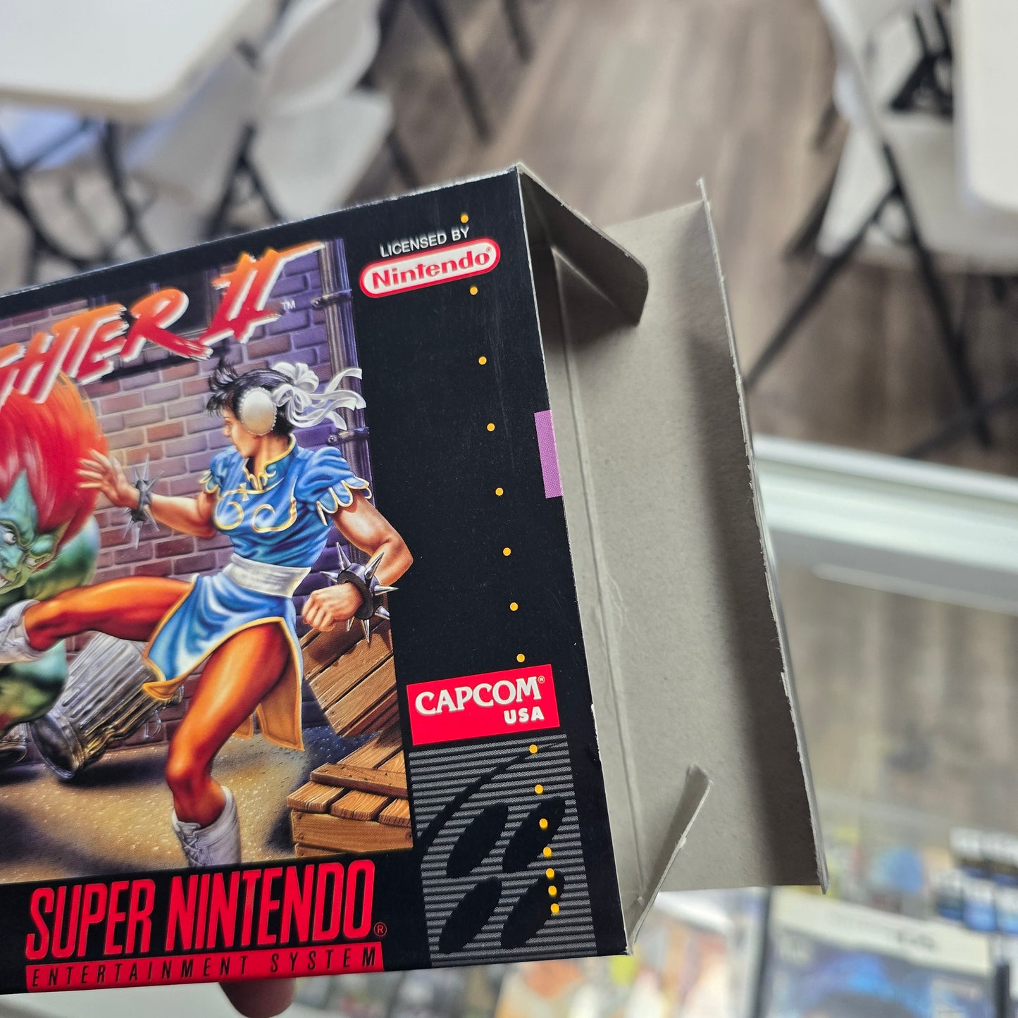 StreetFighter 2 CIB with Box Protector Super Nintendo